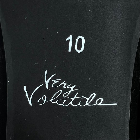 Very Volatile Hepburn Women's Fold Over Convertible Faux Fur High Heel Boot Sz 1 - Picture 12 of 13